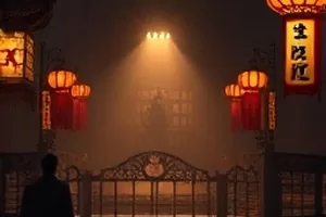 《铁轨上的春天》剧照,检修车间里的旧式机车与工装背影